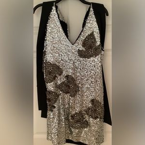 Custommade gorgeous sequin mini dress w should ties